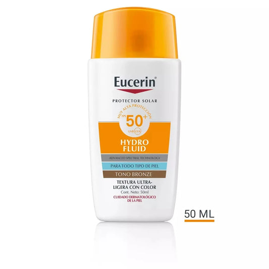 EUCERIN SUN Protector Solar Face Hydro Fluid Bronze FPS50+ 50ml BEIERSDORF 