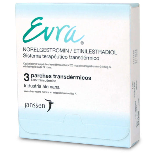 Evra X 3 Parches "Ley Cenabast" GEDEON RICHTER 