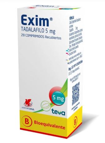 Exim 5 mg x 28 comprimidos.