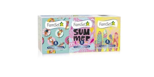 Family Set Panuelo Desechable Triple Hoja 8 Panuelos X 6 Paquetes Famset 