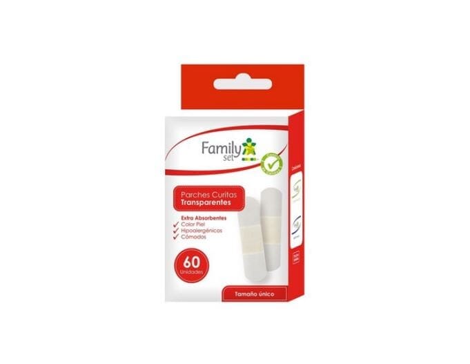 Family Set Parche Curita Transparente Súper Absorbente (FamilySet) Farmex-Pluxee-Persistente 