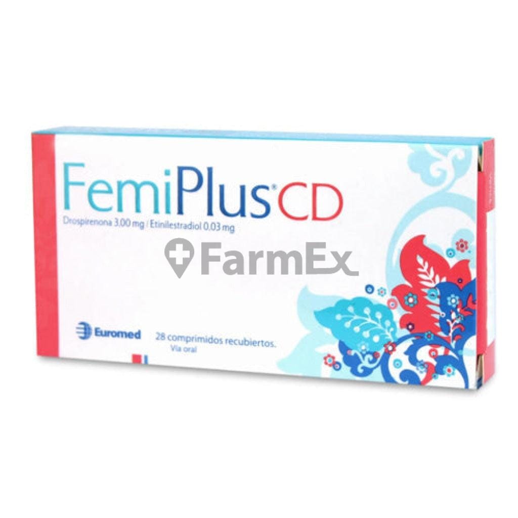 FemiPlus CD 3 mg / 0,03 mg x 28 comprimidos recubiertos "Ley Cenabast".
