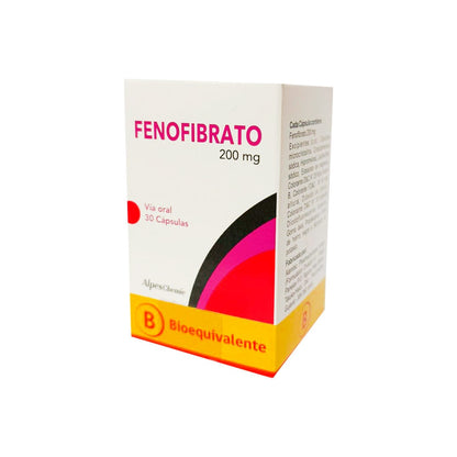 Fenofibrato 200 mg x 30 capsulas AlpesChemie 