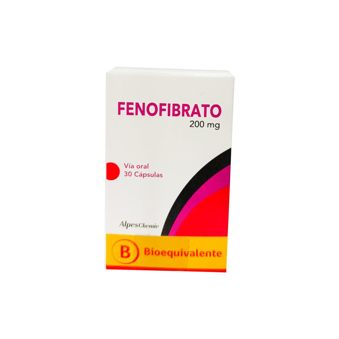 Fenofibrato 200 mg x 30 capsulas AlpesChemie 