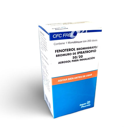 Fenoterol/Ipratropio 50/20 mcg AER INH x 200 dosis "Ley Cenabast"