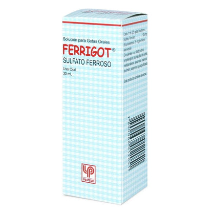 Ferrigot "Sulfato Ferroso" Gotas x 30 ml PASTEUR 