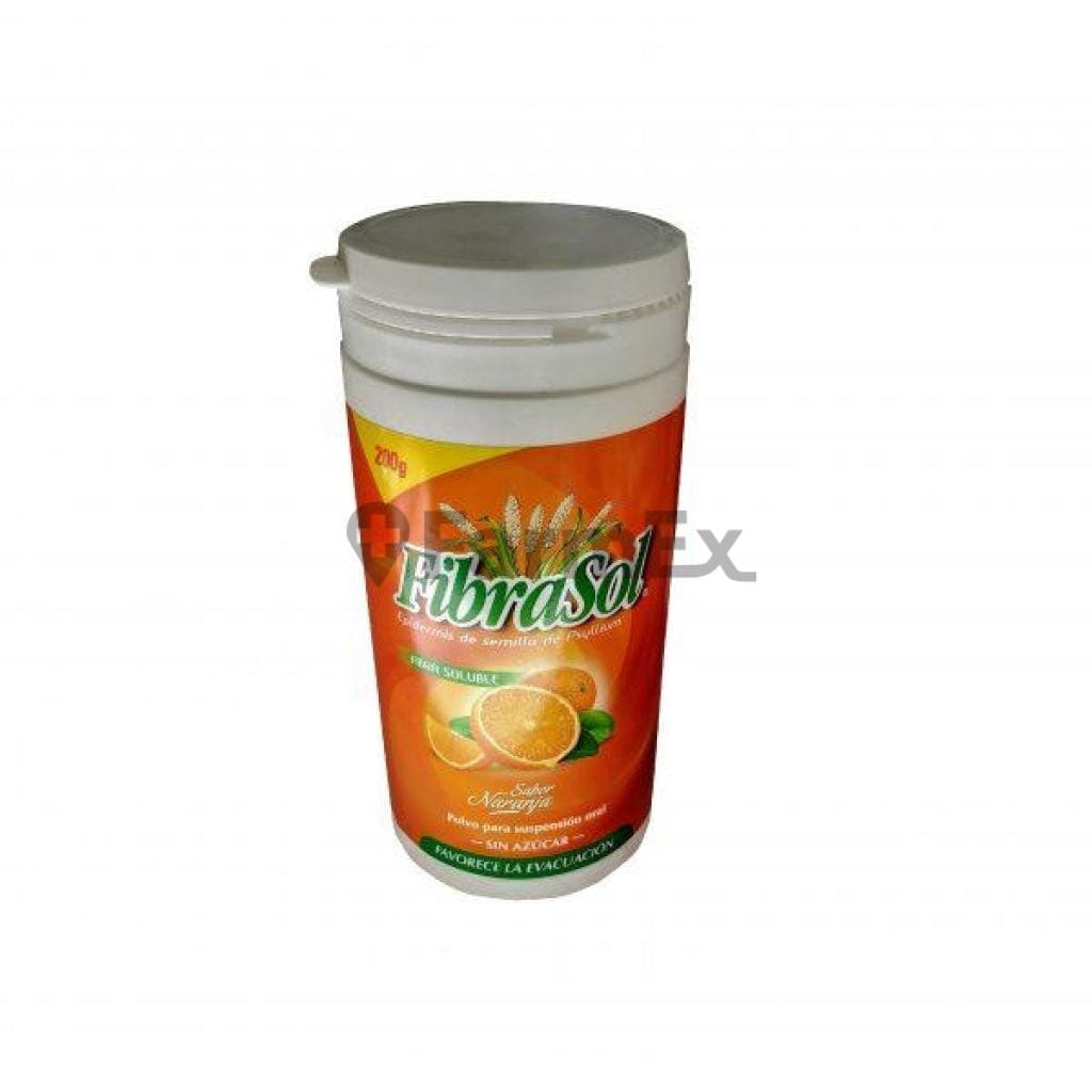 Fibrasol Polvo para suspensión oral Sabor Naranja x 200 g Farmex-MiaHealth-Persistente 