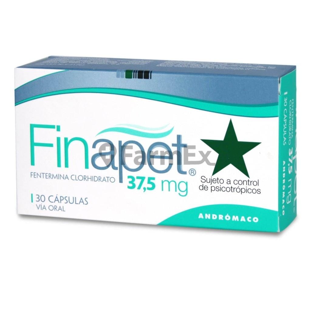 Finapet 37,5 mg x 30 capsulas (Venta solo en Sucursal) Farmex-Pluxee-Persistente 