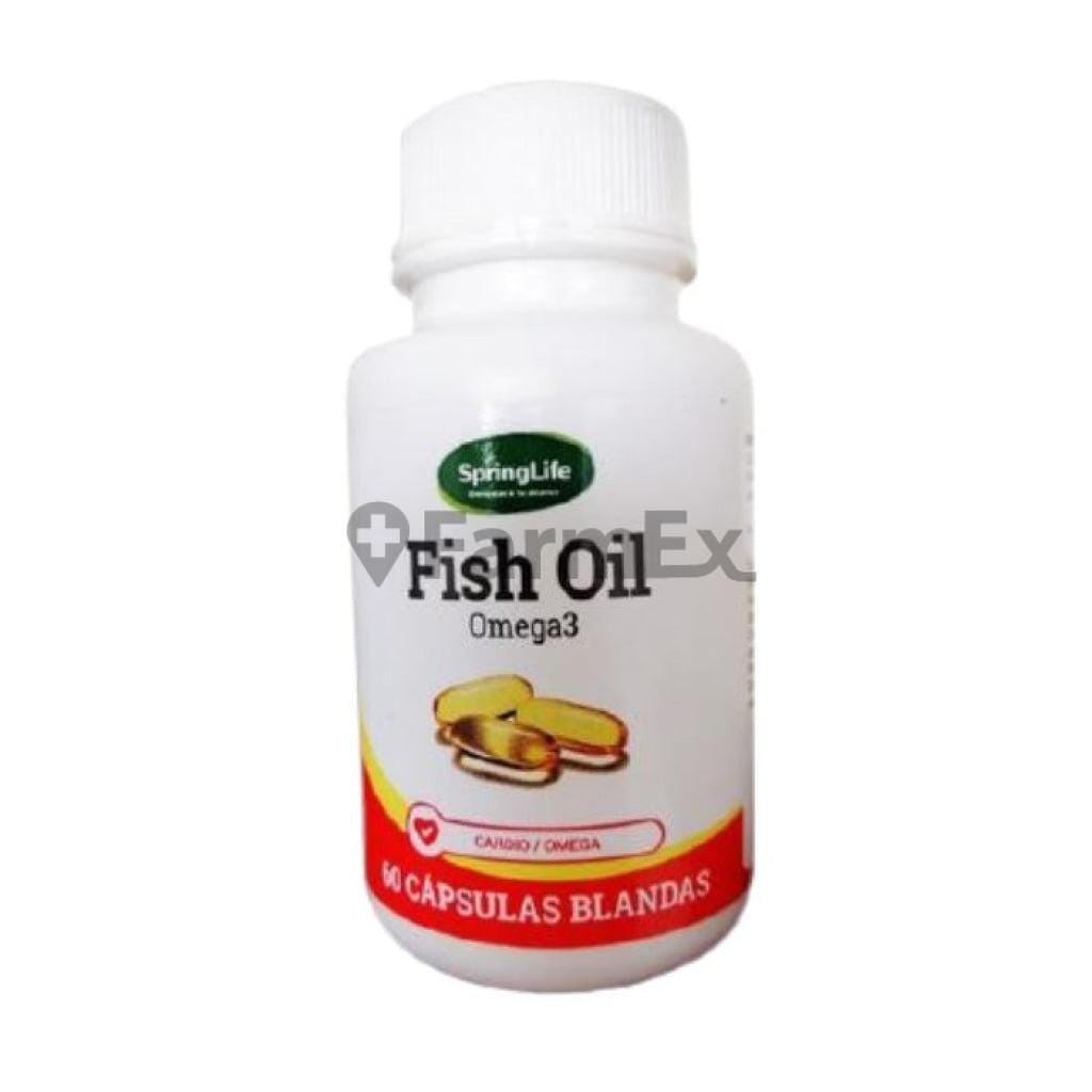 Fish Oil Omega 3 x 60 cápsulas blandas Farmex-VidaTres-Persistente 