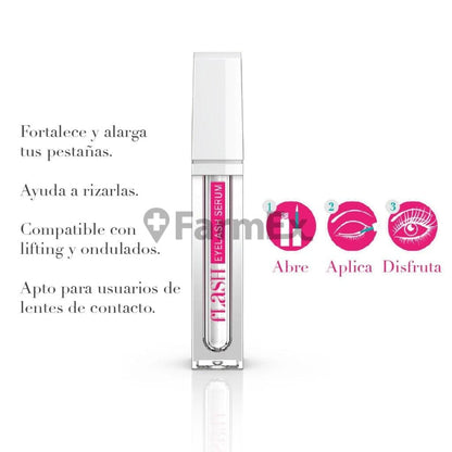 Flash Eyelash Serum "Suero para pestañas" x 2 mL Farmex-Pluxee-Persistente 