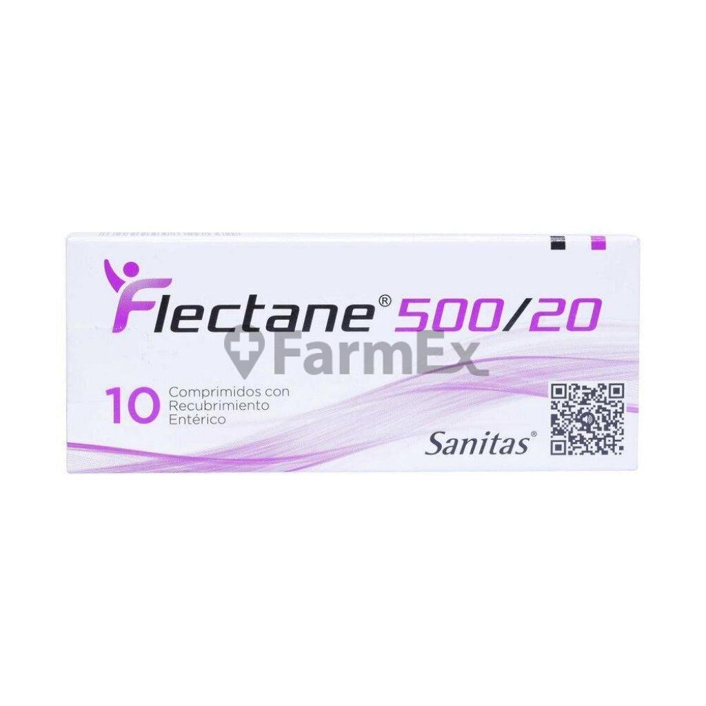 Flectane 500 mg / 20 mg x 10 comprimidos.