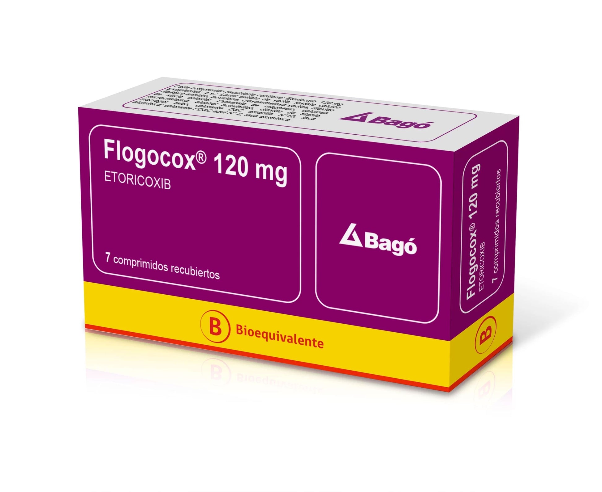 Flogocox 120 mg x 7 Comprimidos Recubiertos BAGO 