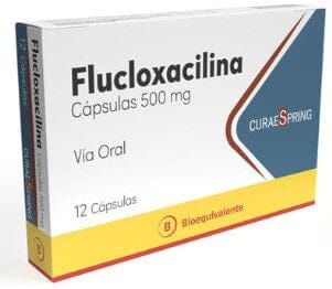 Flucloxacilina 500 mg x 12 cápsulas (CuraeSpring) CuraeSpring 