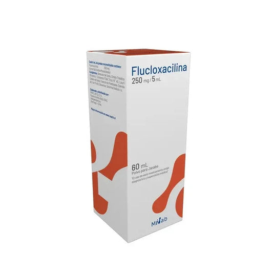 Flucloxacilina Jarabe 250 mg / 5 mL x 60 mL MINTLAB 