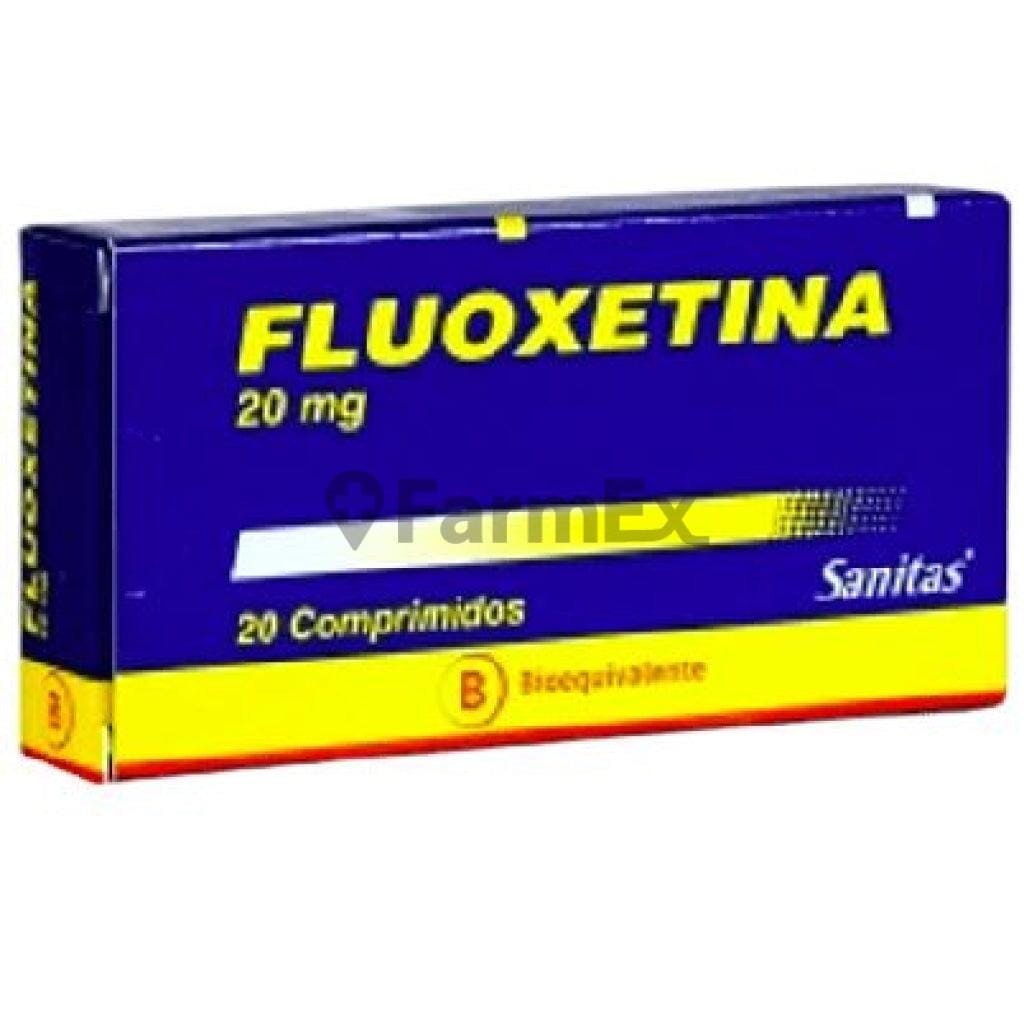 Fluoxetina 20 mg x 20 comprimidos susc-1 de 6 meses Farmex-Suscripciones-Persistente 