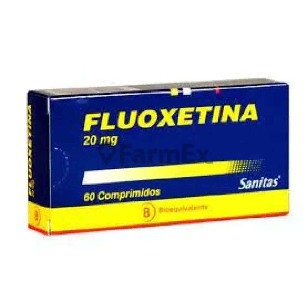 Fluoxetina 20 mg x 60 comprimidos.