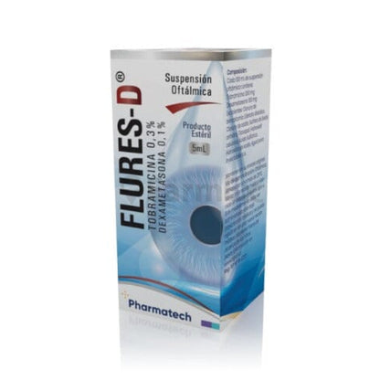 Flures-D Susp. Oft. 0,3 % / 0,1 % x 5 ml PHARMATECH 