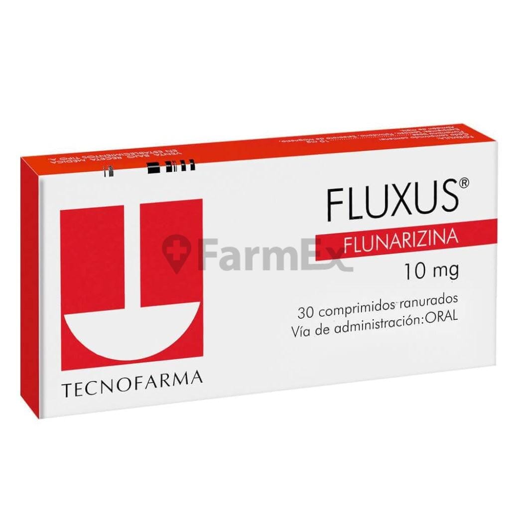 Fluxus 10 mg x 30 comprimidos Farmex-Fonasa-Persistente 