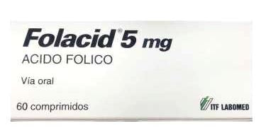 Folacid 5 mg x 60 comprimidos "Ley Cenabast"