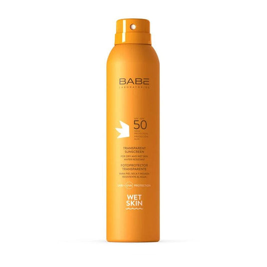 Fotoprotector SPF 50 Transparente Wet Skin 200 ml babe 