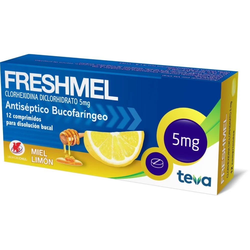 Freshmel Miel Limón 5 mg x 12 Comprimidos para disolción bucal.