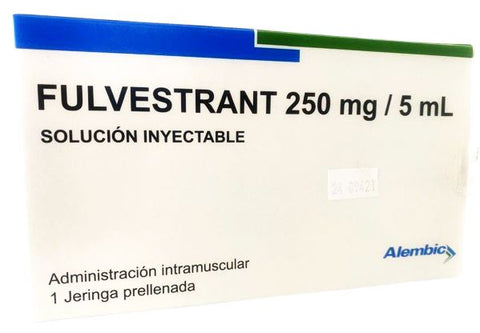 Fulvestrant solución inyectable 250 mg/5 mL