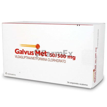 Galvus Met 50 / 500 mg x 56 comprimidos "Ley Cenabast" Farmex-BanMedica-Persistente 