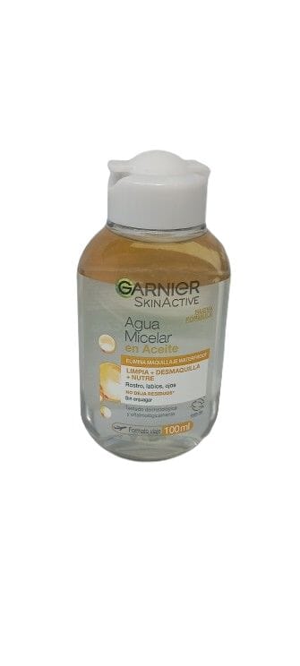 Garnier SkinActive "Agua Micelar en Aceite" x 100 mL Farmex-Pluxee-Persistente 