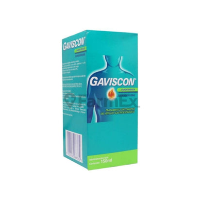 Gaviscon Suspensión Oral Sabor Menta x 150 mL Farmex-VidaTres-Persistente 