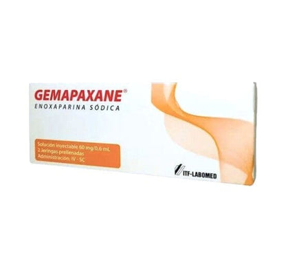 Gemapaxane 60 mg/0,6 mL solución inyectable x 2 jeringas prellenadas "Ley Cenabast" Farmex-Pluxee-Persistente 