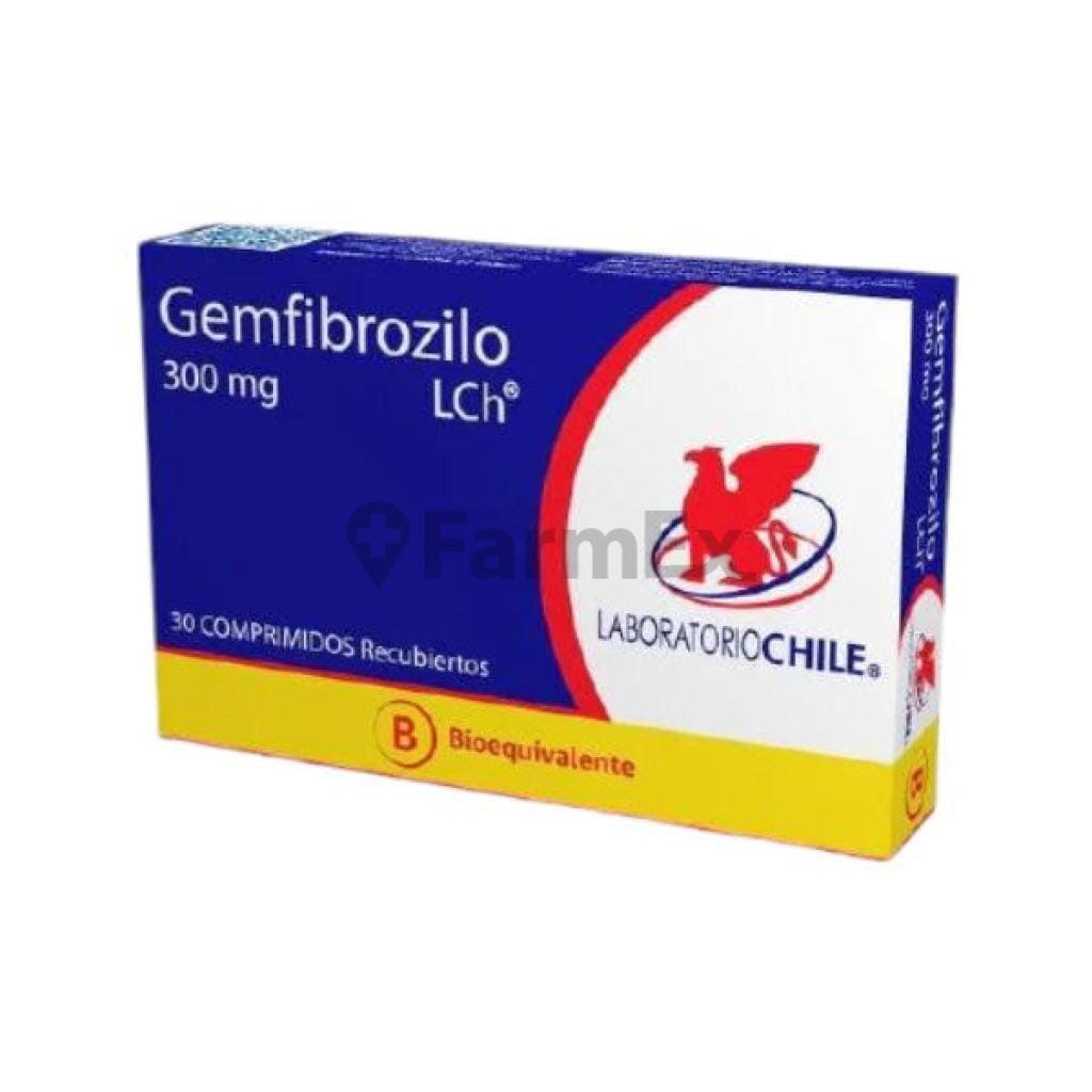 Gemfibrozilo 300 mg x 30 comprimidos