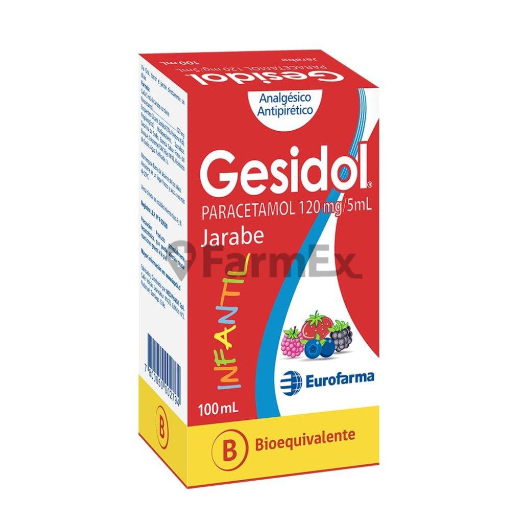 Gesidol Jarabe 120 mg / 5 mL x 100 mL.