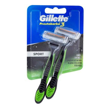 Gillette Afeitadora Desechable SPORT Prestobarba3 x 2 und P&G 