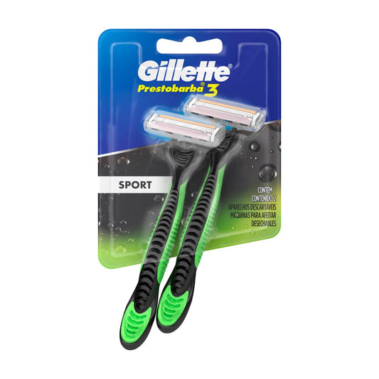 Gillette Afeitadora Desechable SPORT Prestobarba3 x 2 und P&G 