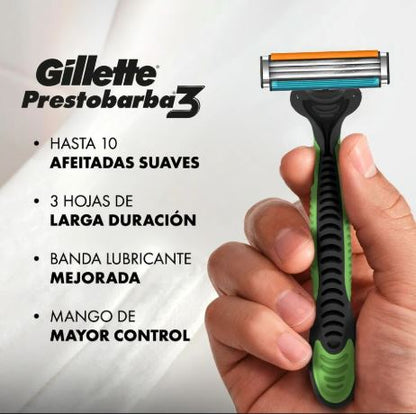 Gillette Afeitadora Desechable SPORT Prestobarba3 x 2 und P&G 
