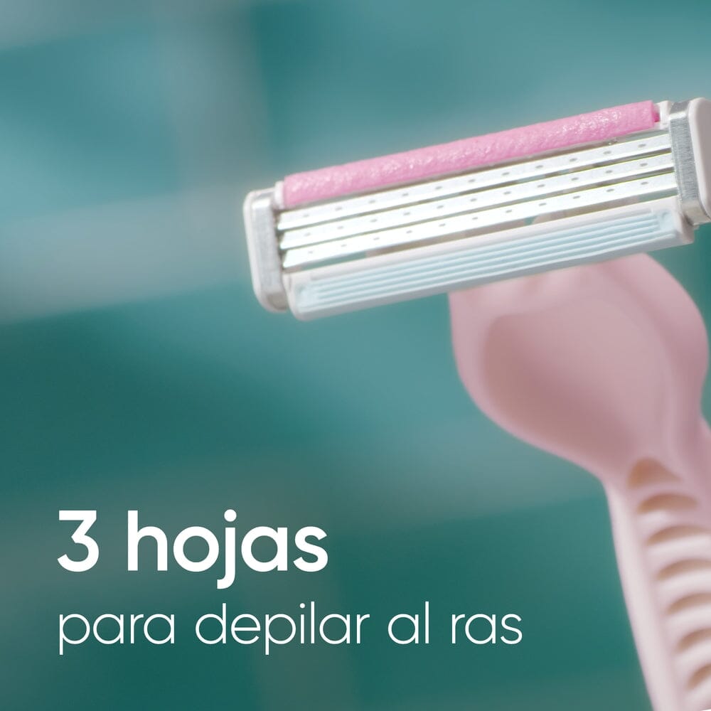 Gillette Afeitadora Venus Suave con Aloe y 3 Hojas 2 Uds P&G 