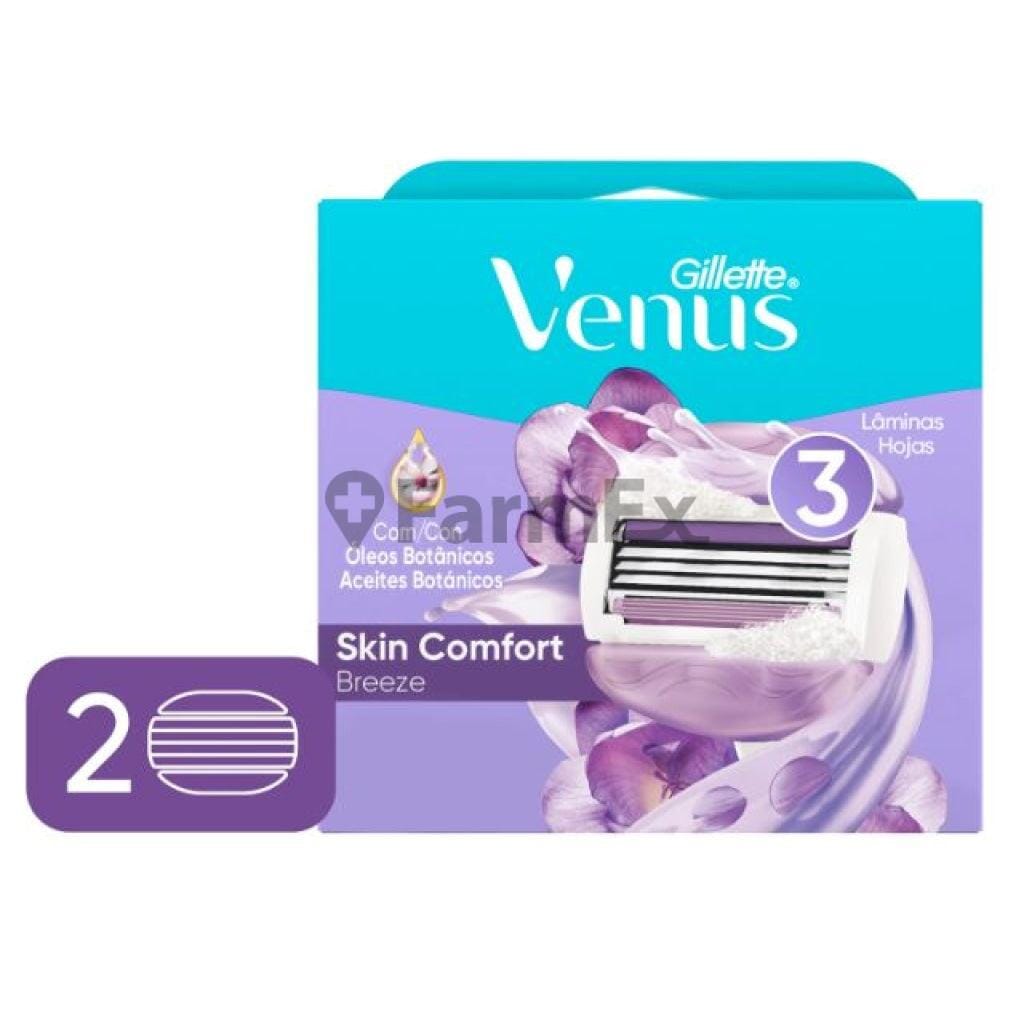 Gillette Venus Breeze Repuesto x 2 unidades Farmex-Pluxee-Persistente 