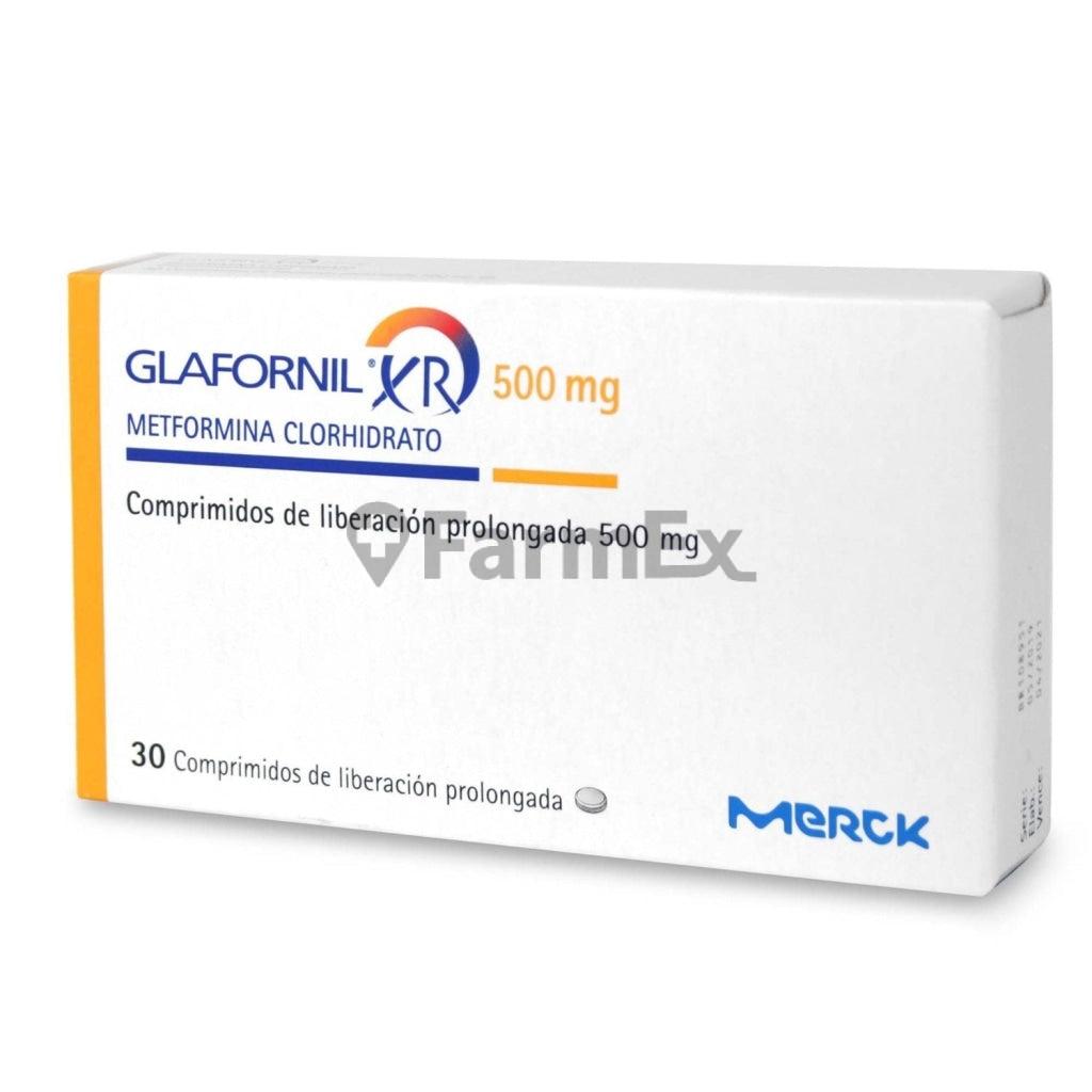 Glafornil XR Metformina 500 mg x 30 comprimidos.