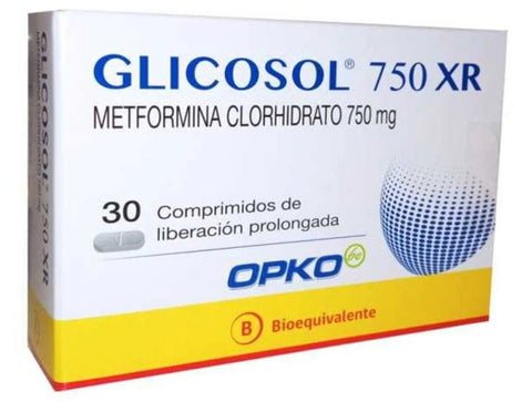 Glicosol XR 750 mg x 30 comprimidos