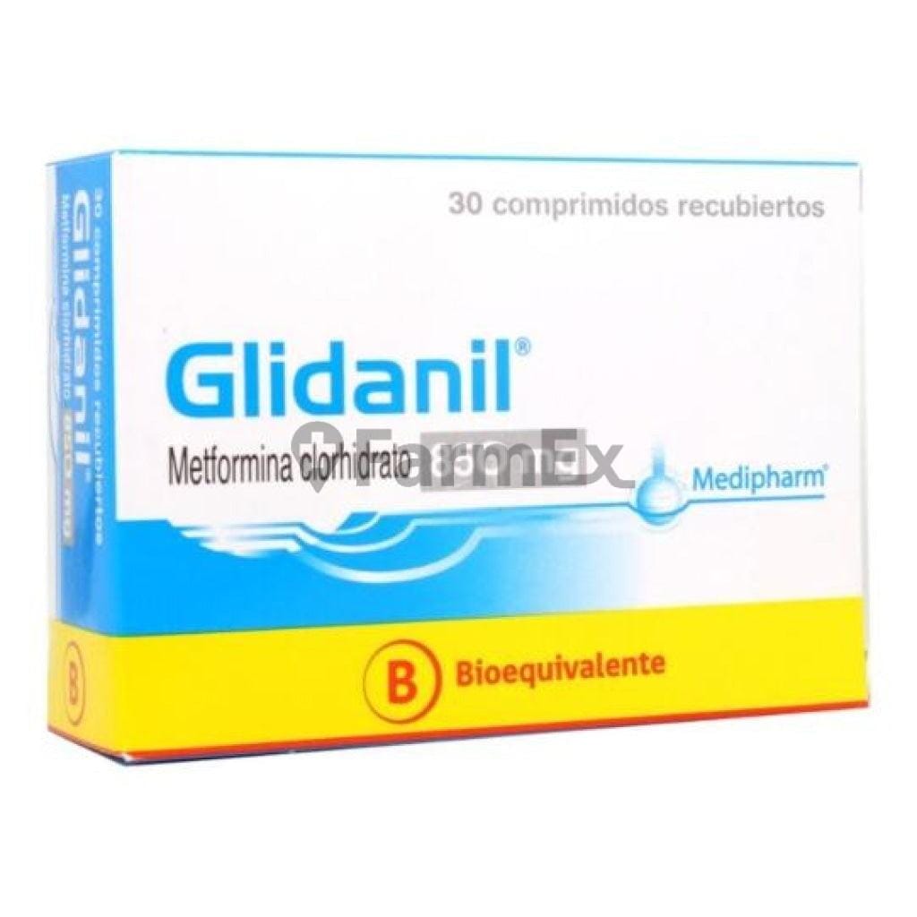 Glidanil 850 mg x 30 comprimidos Farmex-MiaHealth-Persistente 