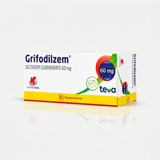Grifodilzem 60 mg x 60 comprimidos "Ley Cenabast" LAB. CHILE 