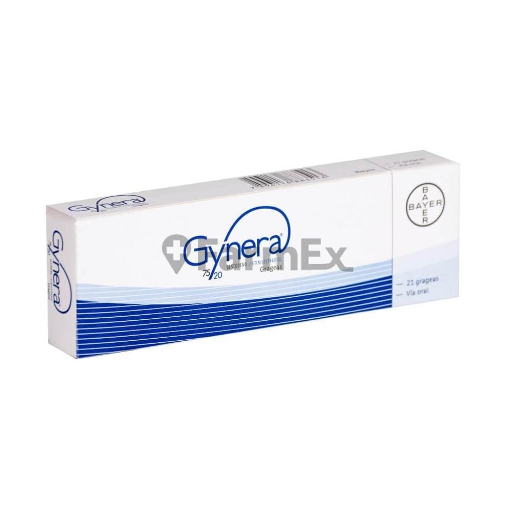Gynera 75/20 x 21 Grageas susc-1 de 2 meses Farmex-Suscripciones-Persistente 