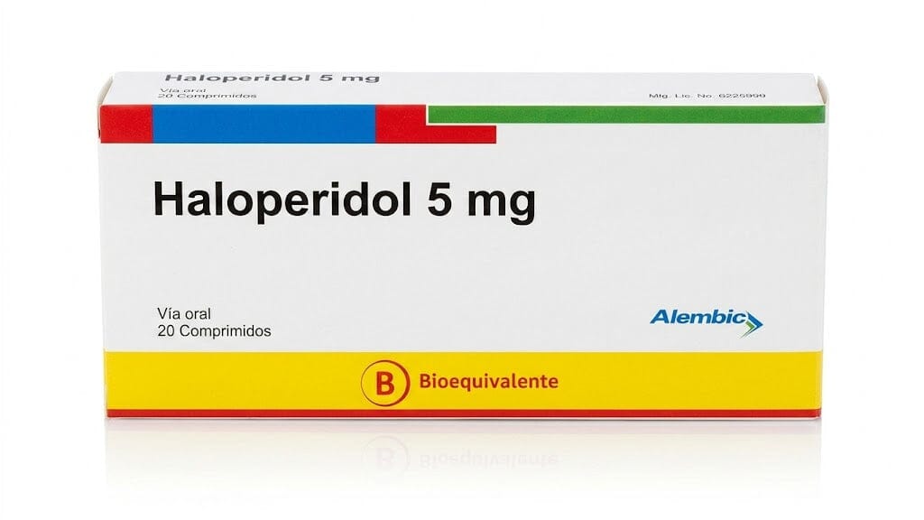 Haloperidol 5 mg x 20 comprimidos "Ley Cenabast" Farmex-Pluxee-Persistente 