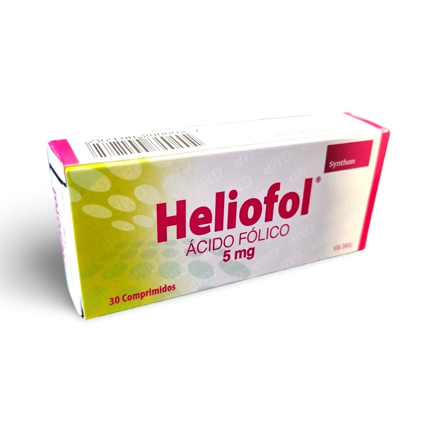 Heliofol 5 mg x 30 Comprimidos "Ley Cenabast" Farmex-Pluxee-Persistente 