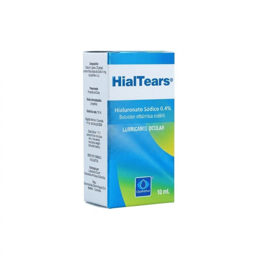 Hialtears Solución Oftálmica 0,4 % x 10 mL Farmex-Pluxee-Persistente 