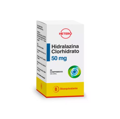 Hidralazina 50 mg x 30 comprimidos.