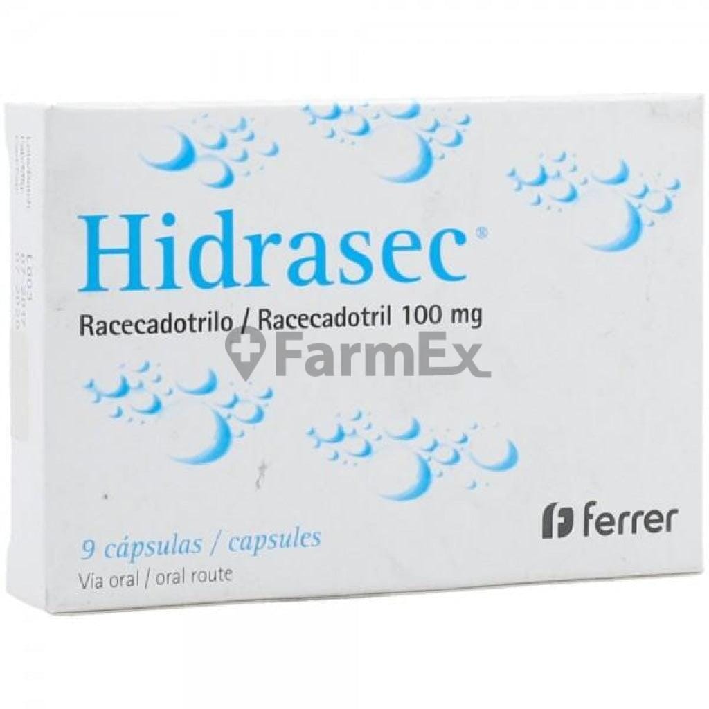 Hidrasec 100 mg x 9 cápsulas Farmex-Fonasa-Persistente 