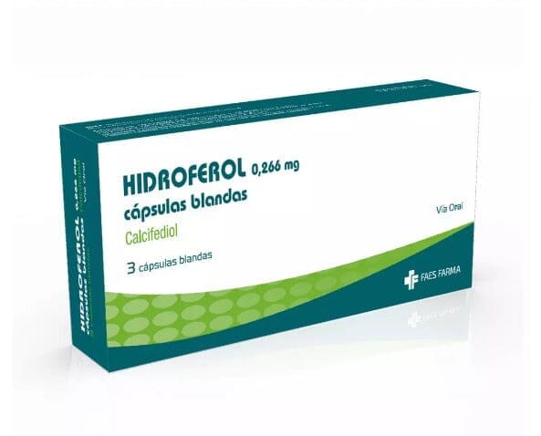 Hidroferol 0,266 mg x 3 cápsulas blandas. Farmex-Fonasa 