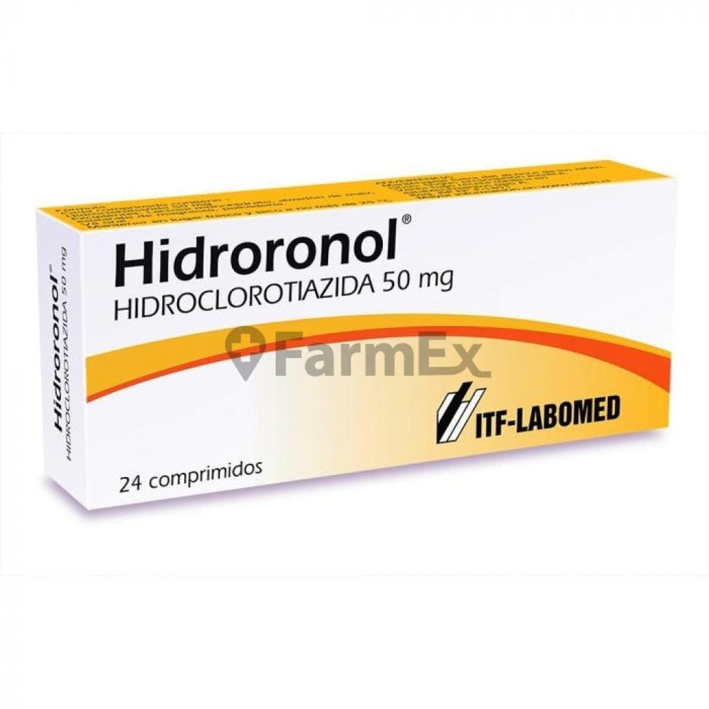Hidroronol 50 mg x 24 comprimidos. Farmex-Yapp-Seguro-Boleta 