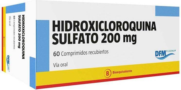 Hidroxicloroquina Sulfato 200 mg x 60 comprimidos DFM pharma 